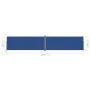 Blaue einziehbare Seitenmarkise 200x1000 cm von vidaXL, Sonnenschirme - Ref: Foro24-318046, Preis: 157,23 €, Rabatt: %