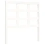 White solid wood bed frame with headboard 90x200 cm by vidaXL, Beds and slatted bases - Ref: Foro24-3193972, Price: 94,89 €, ...