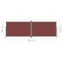 Toldo lateral retráctil marrón 200x600 cm de vidaXL, Sombrillas - Ref: Foro24-318009, Precio: 110,33 €, Descuento: %