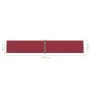 Rote einziehbare Seitenmarkise 220x1200 cm von vidaXL, Sonnenschirme - Ref: Foro24-318089, Preis: 178,90 €, Rabatt: %
