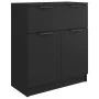 Schwarzes Sperrholz-Sideboard 60x30x70 cm von vidaXL, Sideboards - Ref: Foro24-811089, Preis: 90,05 €, Rabatt: %