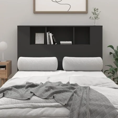 Schwarzes Kopfteilmöbel 120x18,5x102,5 cm von vidaXL, Kopf- und Fußteile - Ref: Foro24-811917, Preis: 57,45 €, Rabatt: %