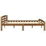 Estructura de cama madera maciza pino marrón miel 180x200 cm de vidaXL, Camas y somieres - Ref: Foro24-322080, Precio: 184,57...