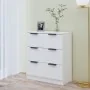 Aparador de madera contrachapada blanco brillante 60x30x70 cm de vidaXL, Aparadores - Ref: Foro24-811076, Precio: 96,06 €, De...