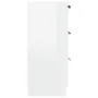Glossy white plywood sideboard 60x30x70 cm by vidaXL, Sideboards - Ref: Foro24-811076, Price: 96,06 €, Discount: %