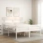 Cama personas mayores cabecero madera maciza blanco 160x200 cm de vidaXL, Camas y somieres - Ref: Foro24-3195362, Precio: 177...