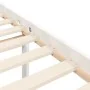 Elderly bed solid wood headboard white 160x200 cm by vidaXL, Beds and slatted bases - Ref: Foro24-3195362, Price: 177,30 €, D...