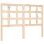 Estructura de cama con cabecero madera maciza 140x200 cm de vidaXL, Camas y somieres - Ref: Foro24-3193986, Precio: 120,71 €,...