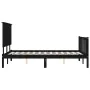 Estructura de cama con cabecero madera maciza negro 200x200 cm de vidaXL, Camas y somieres - Ref: Foro24-3193425, Precio: 217...