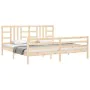 Bettgestell mit Massivholzkopfteil 200x200 cm von vidaXL, Betten und Lattenroste - Ref: Foro24-3193941, Preis: 142,68 €, Raba...