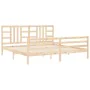 Bettgestell mit Massivholzkopfteil 200x200 cm von vidaXL, Betten und Lattenroste - Ref: Foro24-3193941, Preis: 142,68 €, Raba...