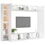 8-teiliges TV-Schrankset aus weißer Spanplatte von vidaXL, TV-Möbel - Ref: Foro24-3078670, Preis: 482,40 €, Rabatt: %