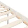 Elderly bed solid wood headboard white 160x200 cm by vidaXL, Beds and slatted bases - Ref: Foro24-3195427, Price: 183,21 €, D...
