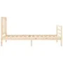 Estructura de cama con cabecero madera maciza 90x200 cm de vidaXL, Camas y somieres - Ref: Foro24-3193841, Precio: 86,91 €, D...