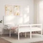 Bed for seniors with solid wood headboard 140x190cm by vidaXL, Beds and slatted bases - Ref: Foro24-3195462, Price: 186,28 €,...