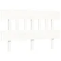 White solid wood bed frame with headboard 120x200 cm by vidaXL, Beds and slatted bases - Ref: Foro24-3195152, Price: 119,91 €...