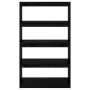 Shelf / room divider in black pine wood 80x30x135.5 cm by vidaXL, Bookcases and shelves - Ref: Foro24-808197, Price: 66,99 €,...