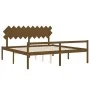 Cama personas mayores cabecero madera marrón miel 200x200 cm de vidaXL, Camas y somieres - Ref: Foro24-3195569, Precio: 182,7...