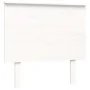 Weißer Massivholzbettrahmen mit Kopfteil 90x200 cm von vidaXL, Betten und Lattenroste - Ref: Foro24-3193647, Preis: 117,19 €,...