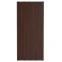 Galvanized steel brown roof panel 12 units 100x45 cm by vidaXL, Ceiling - Ref: Foro24-317217, Price: 69,28 €, Discount: %