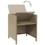 Garden chairs with cushions, 4 units, synthetic beige rattan by vidaXL, Garden chairs - Ref: Foro24-316777, Price: 223,86 €, ...