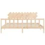Estructura de cama con cabecero madera maciza 200x200 cm de vidaXL, Camas y somieres - Ref: Foro24-3193486, Precio: 145,35 €,...