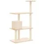 Cat scratching post with cream sisal posts 119 cm by vidaXL, Cat furniture - Ref: Foro24-171518, Price: 46,25 €, Discount: %