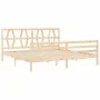 Bettgestell mit Massivholzkopfteil 200x200 cm von vidaXL, Betten und Lattenroste - Ref: Foro24-3194396, Preis: 145,26 €, Raba...