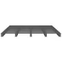 Gray solid pine wood pallet bed King Size 150x200 cm by vidaXL, Beds and slatted bases - Ref: Foro24-821399, Price: 182,24 €,...