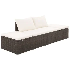 Garden bed 195x60 cm brown synthetic rattan by vidaXL, Outdoor beds - Ref: Foro24-43954, Price: 230,44 €, Discount: %