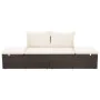 Gartenbett 195x60 cm braunes synthetisches Rattan von vidaXL, Betten im Freien - Ref: Foro24-43954, Preis: 230,44 €, Rabatt: %