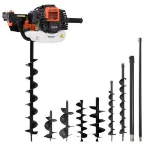 Auger set with steel soil drilling auger by vidaXL, Helical augers - Ref: Foro24-279578, Price: 419,39 €, Discount: %