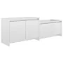 Hochglanzweißer TV-Schrank aus Sperrholz, 146,5 x 35 x 50 cm von vidaXL, TV-Möbel - Ref: Foro24-809815, Preis: 57,57 €, Rabat...