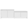 Hochglanzweißer TV-Schrank aus Sperrholz, 146,5 x 35 x 50 cm von vidaXL, TV-Möbel - Ref: Foro24-809815, Preis: 57,57 €, Rabat...