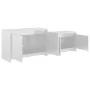 Hochglanzweißer TV-Schrank aus Sperrholz, 146,5 x 35 x 50 cm von vidaXL, TV-Möbel - Ref: Foro24-809815, Preis: 57,57 €, Rabat...