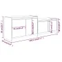 Hochglanzweißer TV-Schrank aus Sperrholz, 146,5 x 35 x 50 cm von vidaXL, TV-Möbel - Ref: Foro24-809815, Preis: 57,57 €, Rabat...