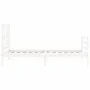 White solid wood bed frame with headboard 90x200 cm by vidaXL, Beds and slatted bases - Ref: Foro24-3194362, Price: 96,13 €, ...
