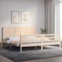 Bettgestell mit Massivholzkopfteil 200x200 cm von vidaXL, Betten und Lattenroste - Ref: Foro24-3194526, Preis: 169,38 €, Raba...
