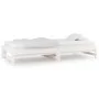 Removable sofa bed solid white pine wood 2x(90x200) cm by vidaXL, Beds and slatted bases - Ref: Foro24-820428, Price: 123,30 ...