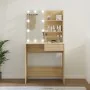 Tocador con LED color roble Sonoma 74,5x40x141 cm de vidaXL, Tocadores de baño - Ref: Foro24-808804, Precio: 84,94 €, Descuen...