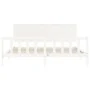 Estructura de cama con cabecero madera maciza blanco 200x200 cm de vidaXL, Camas y somieres - Ref: Foro24-3193422, Precio: 16...