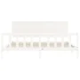 White solid wood bed frame with headboard 200x200 cm by vidaXL, Beds and slatted bases - Ref: Foro24-3193422, Price: 169,67 €...