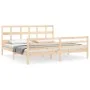 Bettgestell mit Massivholzkopfteil 200x200 cm von vidaXL, Betten und Lattenroste - Ref: Foro24-3194851, Preis: 143,88 €, Raba...