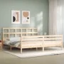 Bettgestell mit Massivholzkopfteil 200x200 cm von vidaXL, Betten und Lattenroste - Ref: Foro24-3194851, Preis: 143,88 €, Raba...