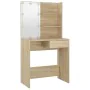 Tocador con LED color roble Sonoma 74,5x40x141 cm de vidaXL, Tocadores de baño - Ref: Foro24-808804, Precio: 84,94 €, Descuen...