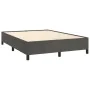 Estructura de cama de terciopelo gris oscuro 140x200 cm de vidaXL, Camas y somieres - Ref: Foro24-347325, Precio: 108,13 €, D...