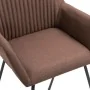 Drehbare Esszimmerstühle, 2 Einheiten, brauner Stoff von vidaXL, Essstühle - Ref: Foro24-249810, Preis: 184,07 €, Rabatt: %