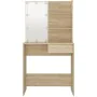 Tocador con LED color roble Sonoma 74,5x40x141 cm de vidaXL, Tocadores de baño - Ref: Foro24-808804, Precio: 84,94 €, Descuen...