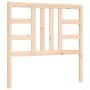 Bed frame with solid wood headboard 100x200 cm by vidaXL, Beds and slatted bases - Ref: Foro24-3193911, Price: 109,26 €, Disc...