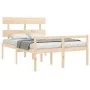 Seniorenbett mit Massivholz-Kopfteil 140x190cm von vidaXL, Betten und Lattenroste - Ref: Foro24-3195331, Preis: 148,93 €, Rab...